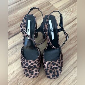Zara Women's Leopard Print Heels